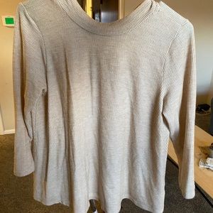 Tie-back 3/4 sleeve blouse